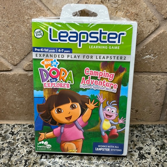 LeapFrog Leapster Games Dora Camping Adventure, Backyardigans and Finding Nemo - Picture 2 of 7